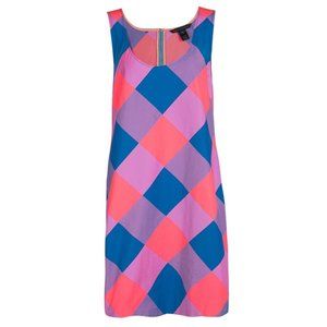 Marc Jacobs Diamond Checked sleeveless shirt dress